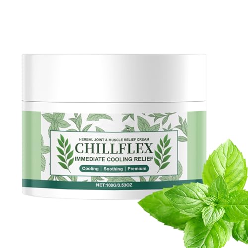 Crema de Enfriamiento Instantáneo - Fórmula para Articulaciones y Músculos | Gel Calmante con Mentol | Natural en Espalda, Cuello, Rodillas, Rápida Absorción, No Graso, Ideal contra la Tensión