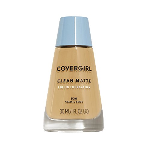 Image of COVERGIRL Clean Matte Liquid Foundation Classic Beige 530, 1 oz (Pack of 2)