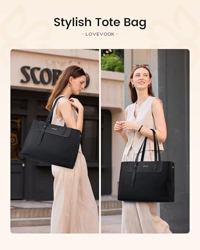 Bolso Tote para Laptop de Mujer 15.6 Pulgadas Resistente al Agua miniatura 6