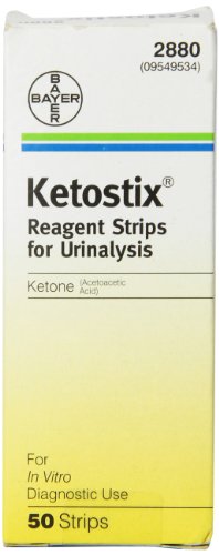 ketostix Reactivo Tiras para análisis de orina, Ketone Prueba – 50 EA