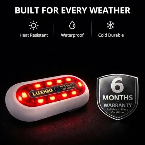 Image of Helmet Light for Bike, 400 Lumens USB Rechargeable LED Safety Helmet Lights for Riders, for Front & Rear Warning, 3 Flash Modes, IP67 Waterproof, Easy Mount, 8H Runtime
