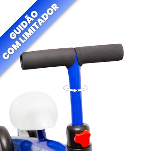 Bicicleta‎‎ Andador‎‎ Tico-Tico‎‎ De‎‎ Equilíbrio‎‎ Sem‎‎ Pedal‎‎ Infantil‎‎ 4‎‎‎ Rodas‎ (Azul)