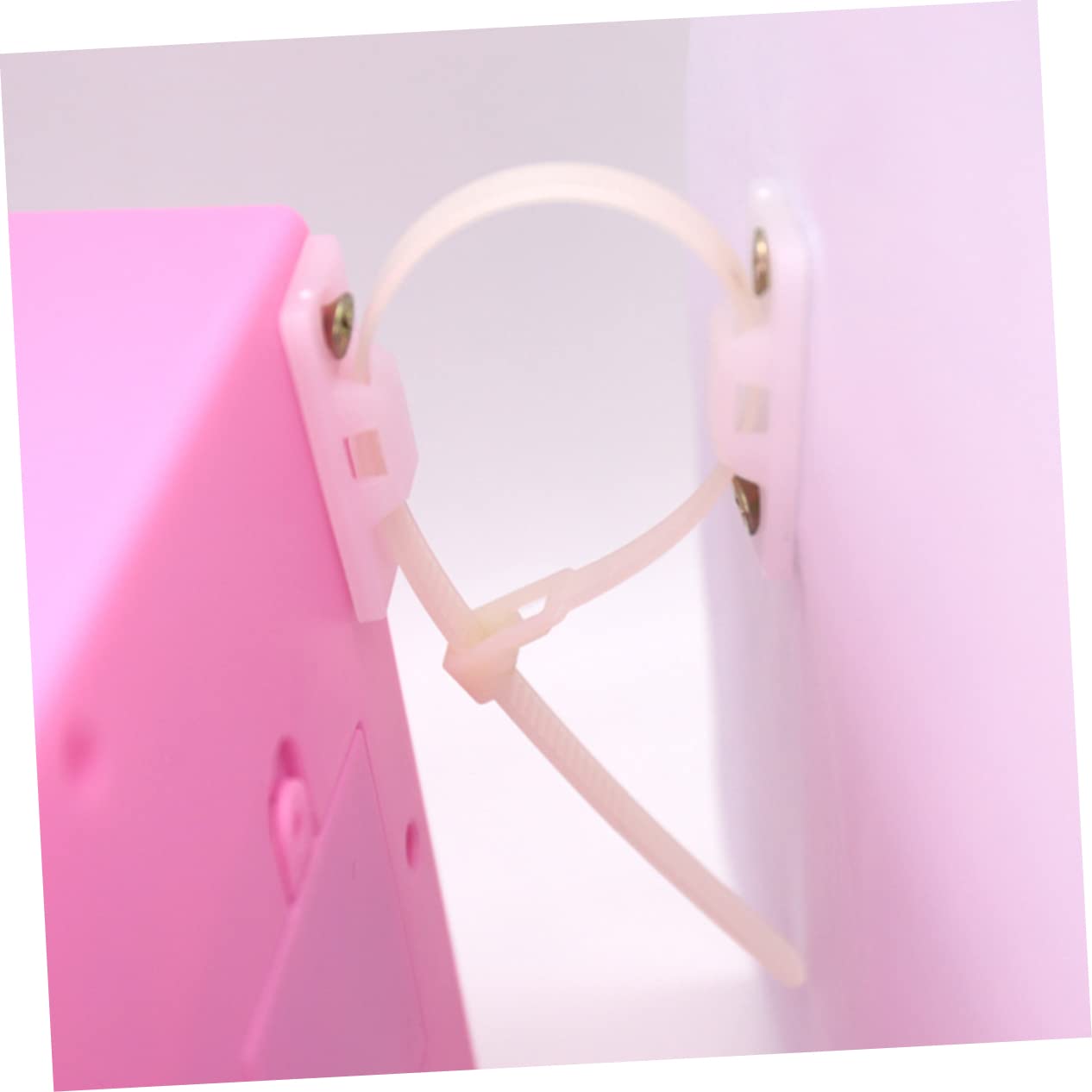 Sosoport 10 Pack Anti-tip Plastic Buckle for Furniture Mounts Wall Anchor Kit Safety Hooks for Home Use Safety Cabinet Anchor Furniture Strap Kit