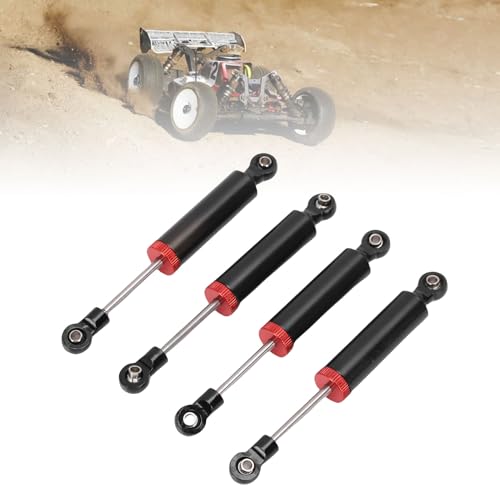 Dilwe 4PCS RC -Auto -Stoßdämpfer 90 -mm -Legierungsöldruckschockdämpfer für 1/10 RC -Autozubehör für eine Verbesserte Leistung (Black)