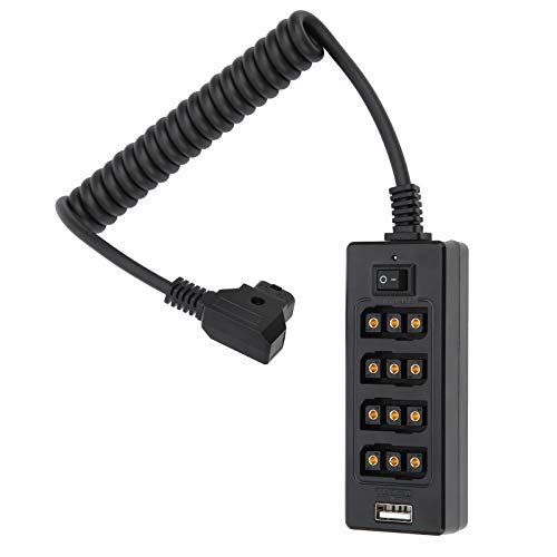 Concentrador D-Tap de Cámara EMUKOEP Hub Negro de Alta Resistencia