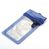 5.5" Funda Bolsa Impermeable Acuatica Lluvia Azul para Samsung S4 S2 S3