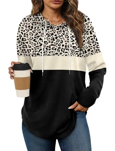 Bofell Long Sleeve Shirts for Women Early Fall Fashion Must Haves Casual Hoodies Soft Sweaters...