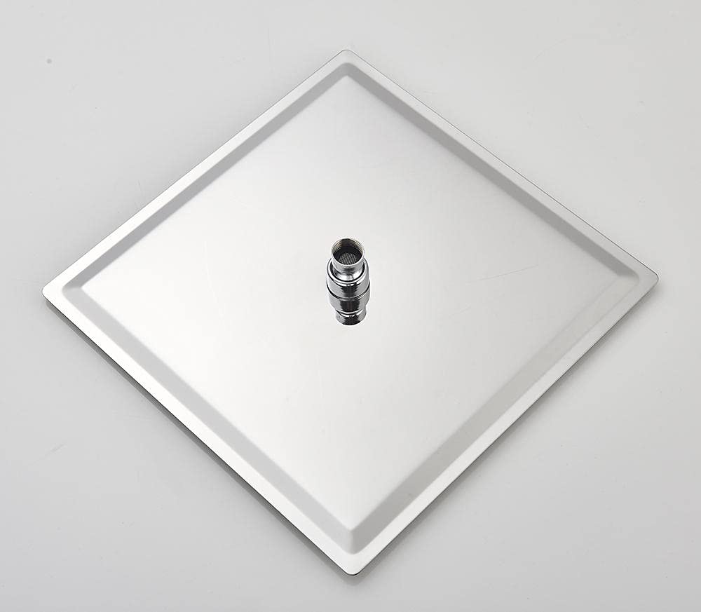 Grifo de Ducha termostático Cromado para baño, Cabezal de Lluvia, Mezclador de bañera de Pared, Juego de 8 Pulgadas