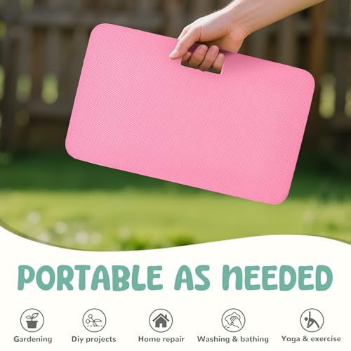 Image of Baby Bath Kneeler, Extra Thick Kneeling Pad for Bathing Babies, Soft Foam Cushioning for Knee, 1.5 inch Thick Non-Slip, Fast-Drying,Gardening, Bathing Baby, Workout Supplies-Pink