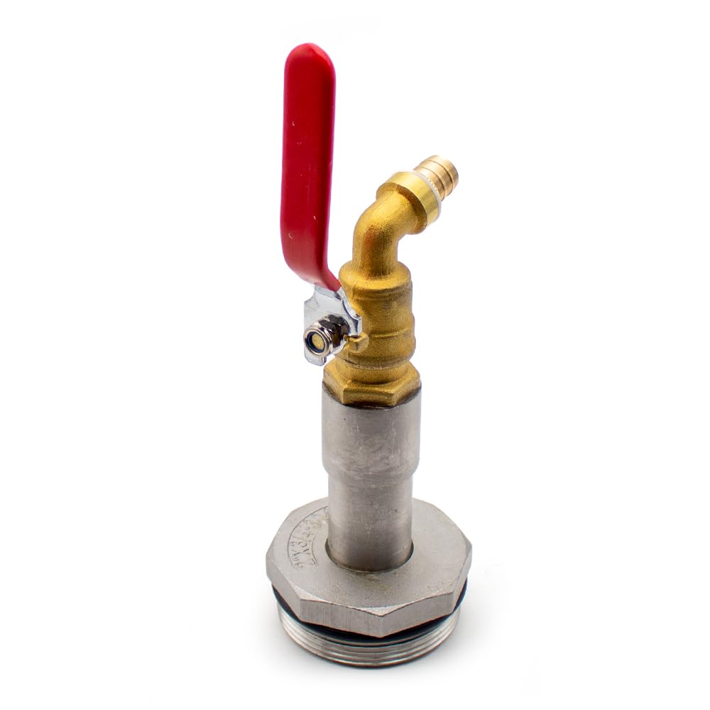 2" Fasshahn Messing Fasshahn, Kugelhahn 200l ölfassadapter DN50 Fasshahn Fasszapfen Wasserhahn Wasserhahn Einlass Kupfer Ablassventil
