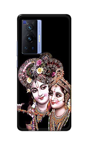 Image of PRINTFIDAA� Printed Hard Back Cover Case for Vivo X70 Pro Back Cover (Radha Krishna) -2808