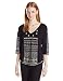 Lucky Brand Women's Redondo Embroidered Top