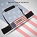 VELO FISTRAGE Arm Blaster for Biceps & Triceps Heavy Duty Aluminum Bicep Curl Isolator with Thick Neck Padding Gym & Home Workout Equipment for Weightlifting and Bodybuilding (American Flag)