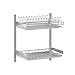 YYWDJ Suszarka do naczyń, 2/3-stopniowy regał do przechowywania naczyń, misek, kubków, łącznie z korkami odpływowymi, stal nierdzewna 304 (wymiary: 42 x 26,5 x 40 cm)