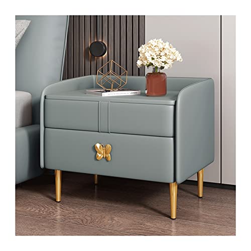 Mesitas De Noche Mesita de noche de Metal minimalista nórdica, mesita de noche minimalista moderna for dormitorio pequeño, mesita de noche for sala de estar Mesas De Noche Para Dormitorio(F)