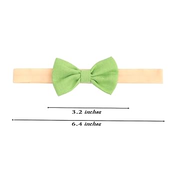 Beera Bow Baby Girls Nylon Headbands Newborn Tied Bows Handmade Hair Bows Hairbands Hair Accessories for Newborn Infant Toddlers Kids 03 Pcs