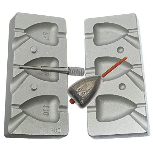 Stampo piatto per pesca in linea, 75 – 90 – 110 g
