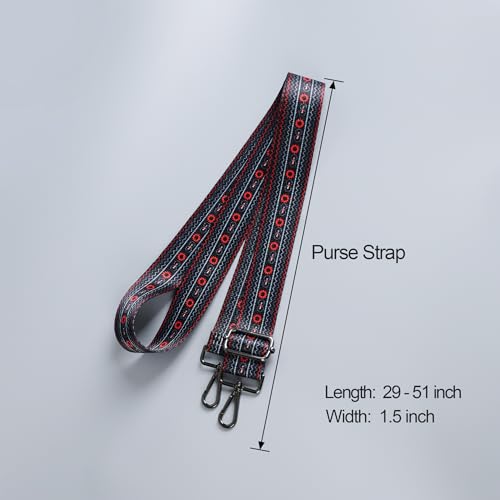 Image of chushui Silver Hardware Purse Strap,Replacement Crossbody Adjustable Shoulder Strap for Handbag Bag