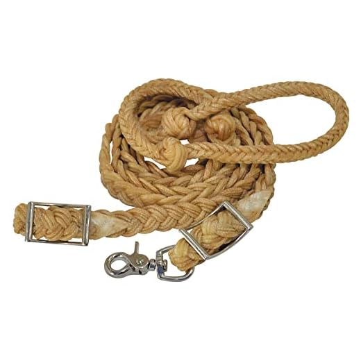 Reinsman Waxed Knotted Barrel Rein