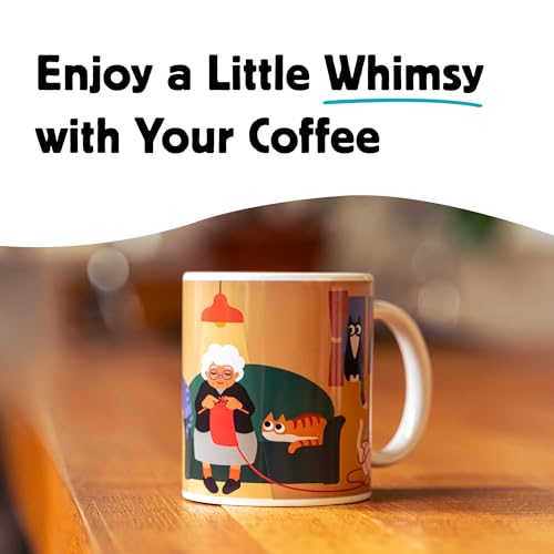 Taza Cambia Color Kikkerland Cat Lady 11 oz miniatura 2