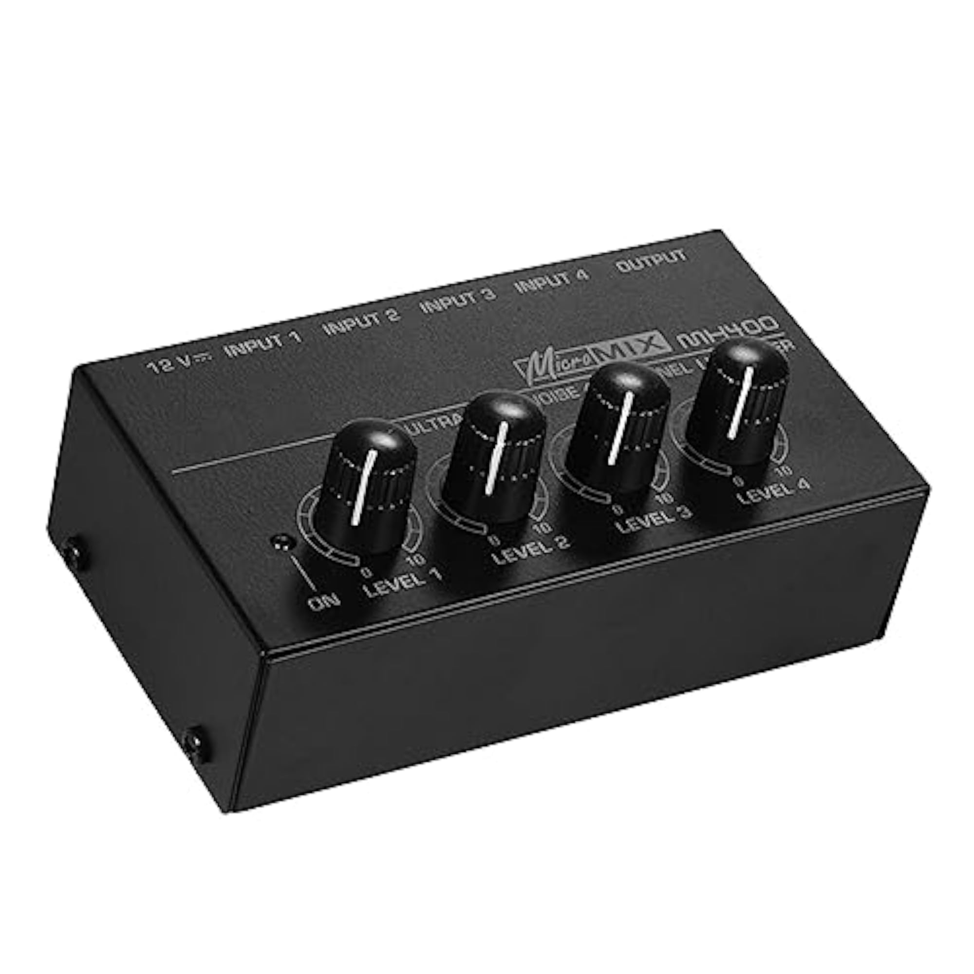 4 Channel Portable Stereo Audio Mixer for Outdoor Use