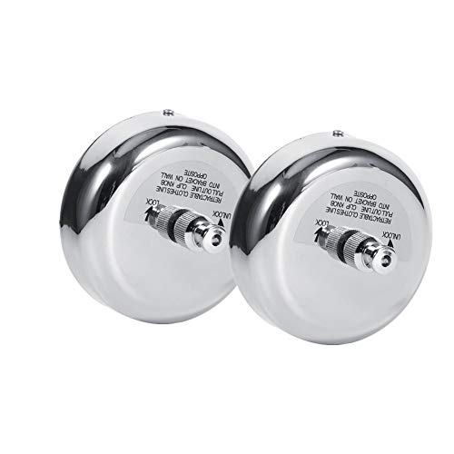 JHHSYU 2 Pcs Retractable Clothesline 304 Stainless Steel Durable with Heavy Duty Adjustable