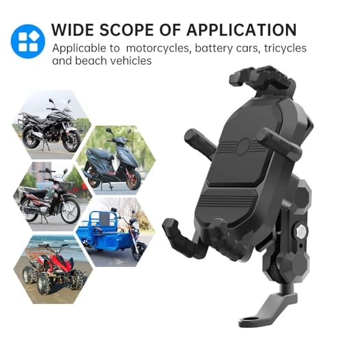 Support téléphone moto anti-vibration pour navigation à emporter