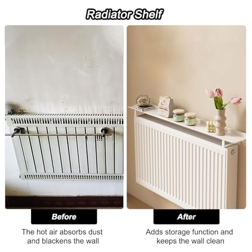 Cache radiateur sans percer en alliage d'aluminium pour murs intacts - 4