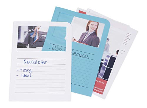 Elco 29488 Ordo Classico Organisationsmappen mit Sichtfenster 120 g/m² 10 Farben sortiert 10 Papiermappen (220 x 310 mm) mit Aufdruck und Fenster, 180 x 100 mm, Karton mit 100 Stück