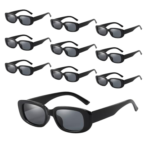 POPAPIE 10 pezzi Occhiali da Sole,UV375 Protezione Occhiali da Sole,Vintage