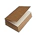 Travel Journal Set with 6 Notebook Journals for Travelers - Kraft Brown Soft Cover - A5 Size - 210 mm x 140 mm - 60 Blank Pages/30 Sheets