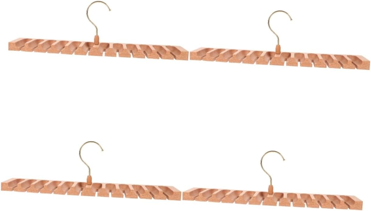 IMIKEYA 4pcs Belt Hanger Organizer Tie Rack Closet Scarf Hanger Storage Cubes Belt Rack for Closet