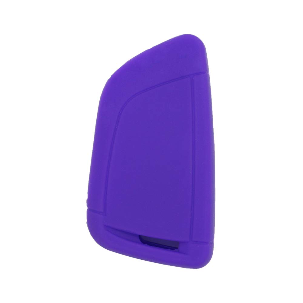 BROVACS Silicone Cover Protector Case Holder Skin Jacket Compatible with BMW X1 X3 X4 X5 X6 4 Button Smart Remote Key Fob CV4907 Deep Purple - Image 2