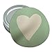 White Heart on Mint Green Round Rubber Non-Slip Jar Gripper Lid Opener