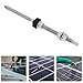 Mikinona Stainless Steel Solar Hanger Bolts 20cm Threaded Wood Screws for Photovoltaic Panel Mounting on Building Roofs with Hex Nut Industrial Fasteners