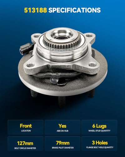 Image of PHILTOP 513188 x1 Front Wheel Bearing Hub Assembly for Chevy Trailblazer