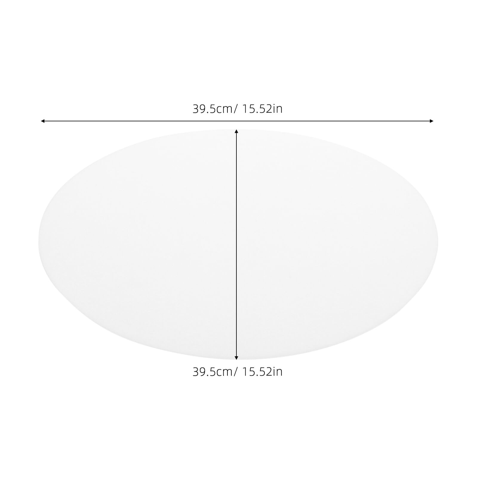 SHINEOFI Diffusore Paralume Rotondo in Acrilico Bianco 395 CM Copertura per Plafoniera LED a Filo Disco Diffusore per Luce Soffusa Inserti Sicurezza Adatto per Lampade da Soffitto e