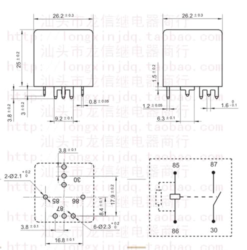 Relé V7-1A-P-6V-70A componente electrónico de conmutación 6V 70A 4 pines 1ud 2