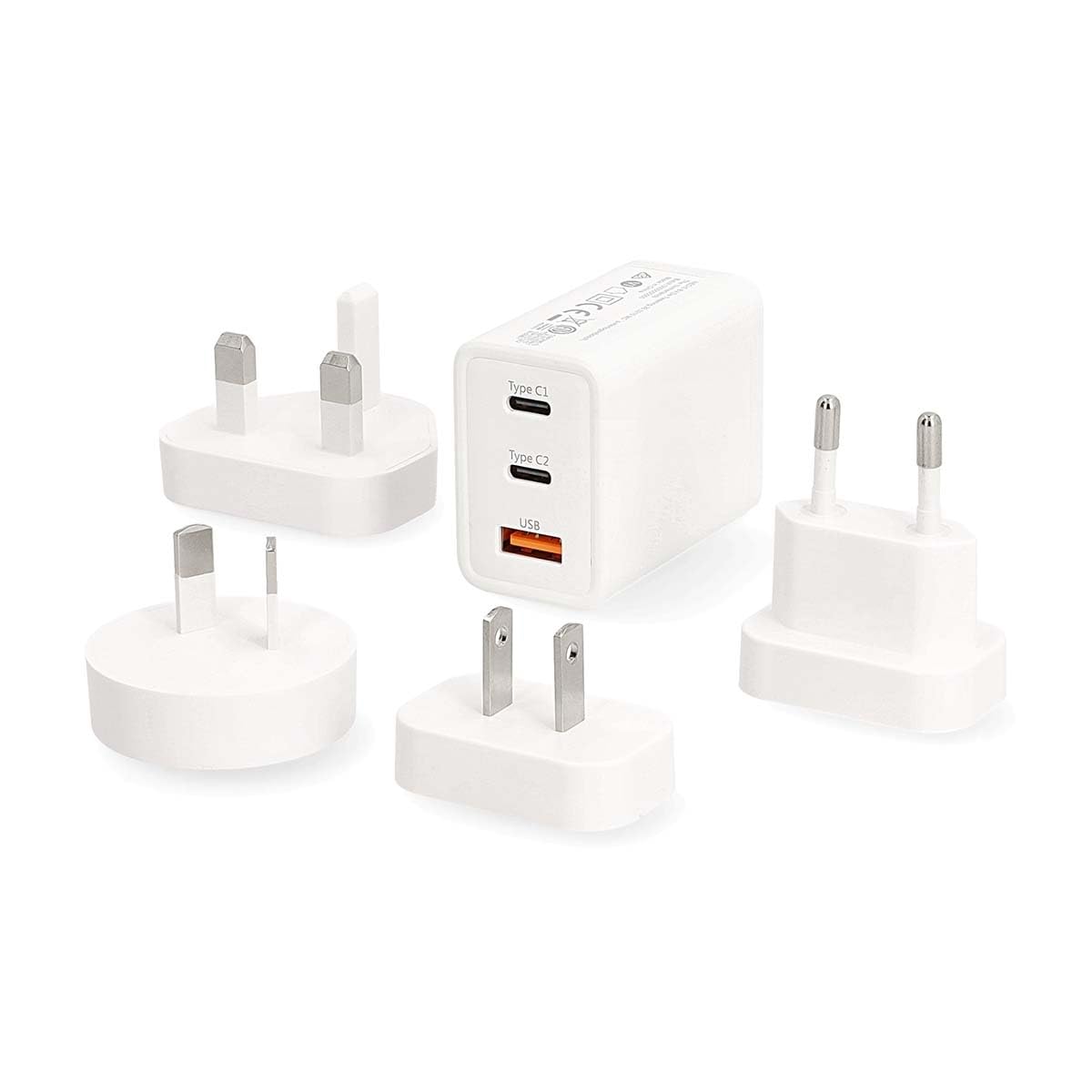 Nedis Adaptateur de Voyage - 100-240 V CA 50/60 Hz - 65 W - Blanc