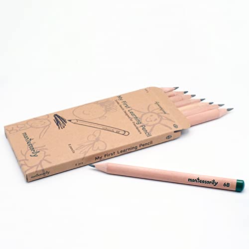 Lápices Triangulares Gruesos 6B para Niños 3-6 Años miniatura 1