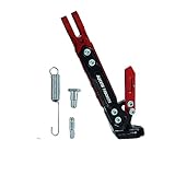 Motorcycle Kickstand Ajustable Tripod Kickstand Motor Scooter Modified CNC Aluminum Alloy Foot Support Stand Motorbike Mini Pit Bike(Red) (Red)