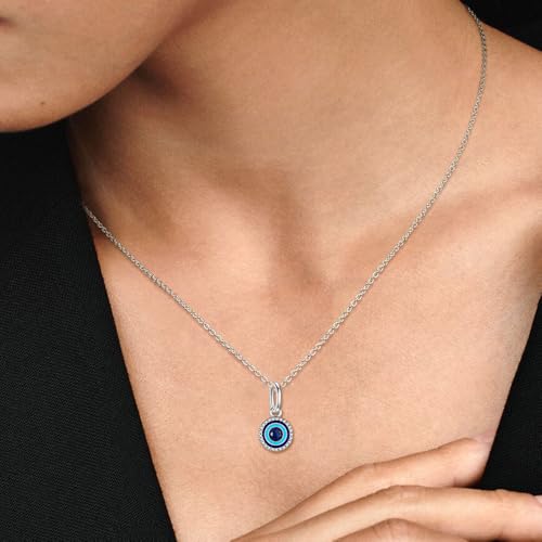KEQ Blue Evil Eye Charms Fit for Pandora Charms Bracelet Necklace Evil Eye Lucky Bracelet Charm for Protection Blessing Bead Protection Jewelry DIY Charm Bracelet for Women Men Spiritual Gift3