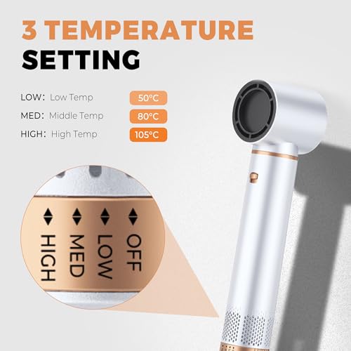 Image of 5 in 1 Blow Dryer Brush, Upgrade Hair Dryer Brush Set Negative Ion Air Styler Curling Wrap Air Curler, Hot Air Brush Curling Iron Hair Styling Tools As A Gift for Straight /Curl /Dry /Smooth