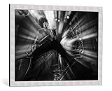 Taille d'image avec cadre: 87x62 cm format paysage - Largeur de profil du cadre: 37 mm - Produit fabriqué individuellement
