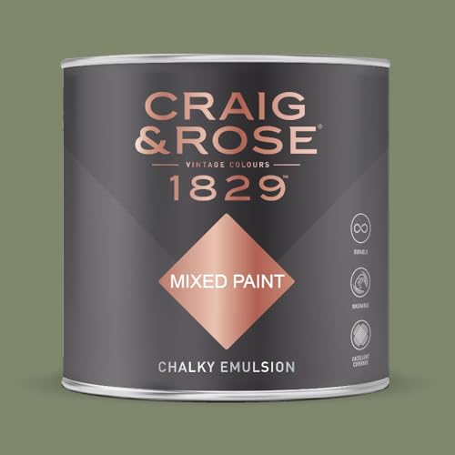 Image of Paint Stop CRAIG & ROSE 1829 CHALKY EMULSION DEEP ADAM GREEN 750ML