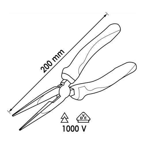 Pince demi-ronde VDE Vigor V2630 pour cabler sans risque dans le tableau