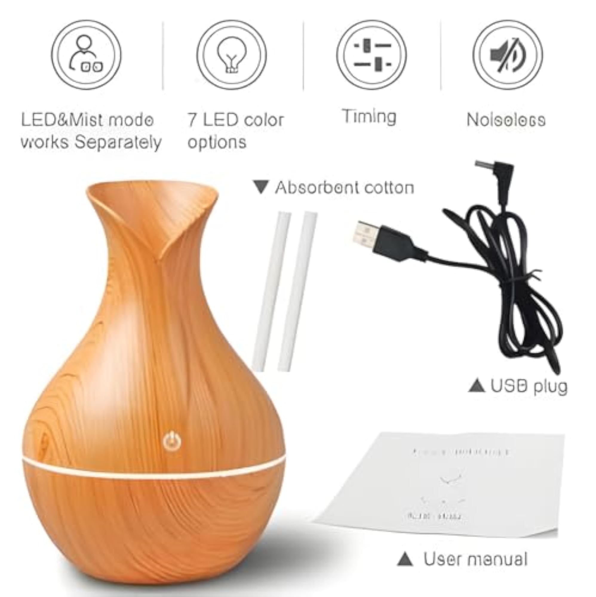 Ultrasonic Aroma Humidifier and Essential Diffuser