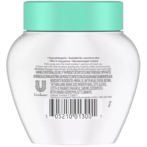 Pond’s Cold Cream Cleanser | 2 sztuki (99 g / 3.5oz/3,5 uncji) | Krem nawilżający, głęboko oczyszczający, demakijażu