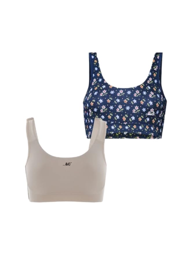 Image of &Circus Airsoft Non Padded Sports Bra for Women | Active Wear Full Coverage Bra for Women | Comfy Full Coverage Lounge Bra