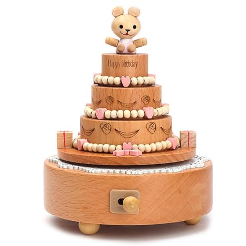 Genérico s de música de Madera, de música Tipo carrusel - s Musicales de Dibujos Animados de Cuerda - Juguetes de Entretenimiento para niños con Elegante, Preciosos de Cuna para habitación de niños